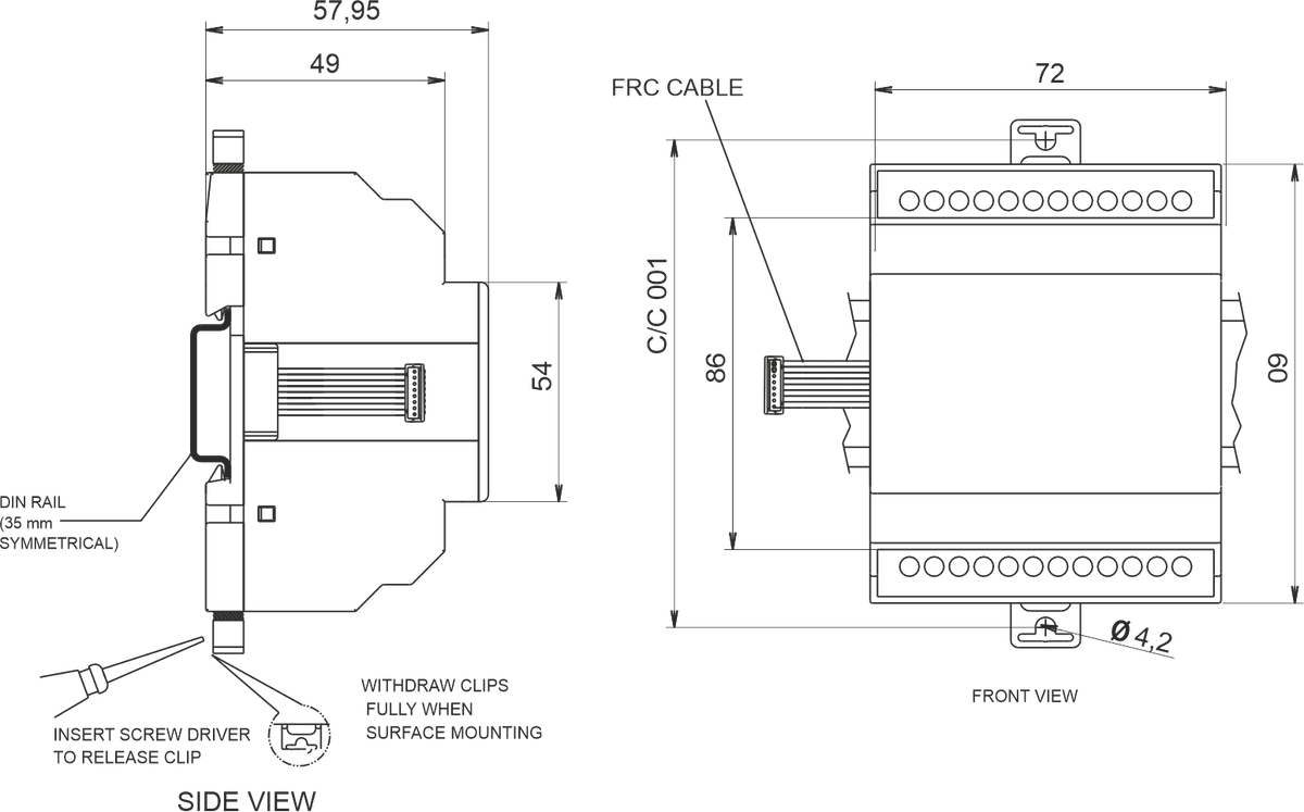 CFTDPR4 | Fan Monitor with Temperature & power redundancy Power ...